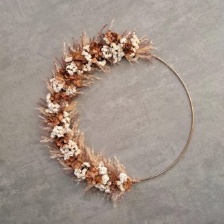 30cm gold coloured hoop in neutral tones