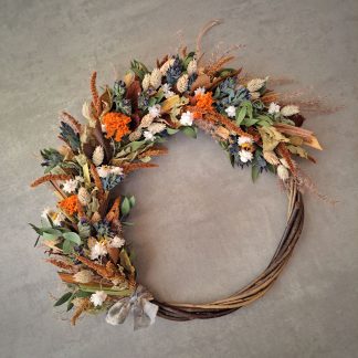 Willow Wreath in autumnal shades