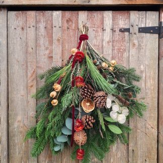 Natural fresh door swag