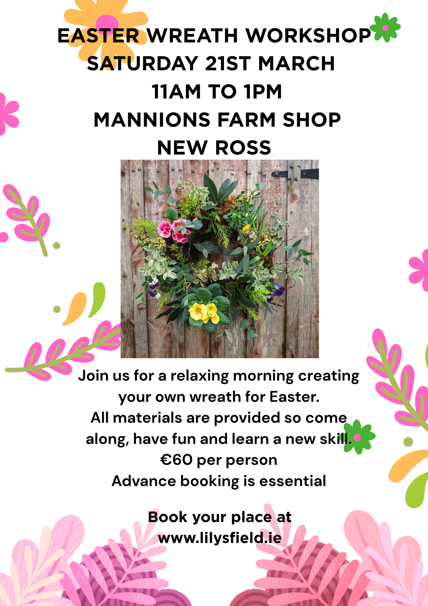 Mannions workshop poster